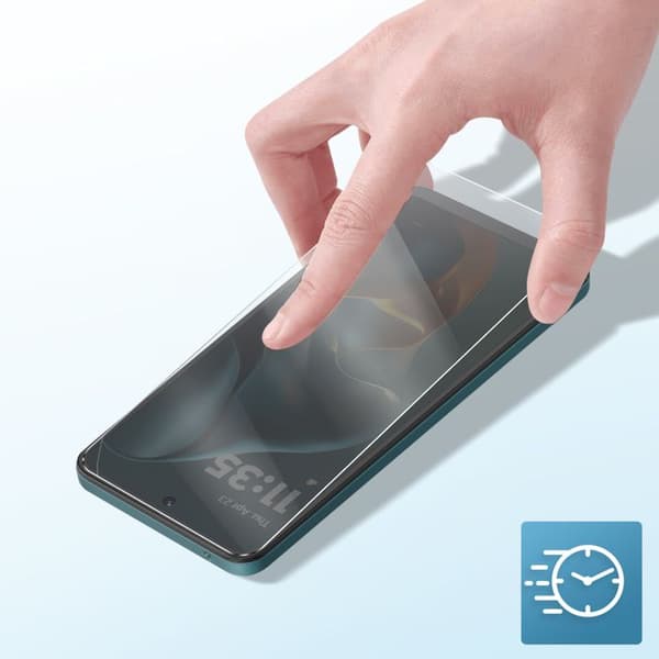 Härdat glas - AVIZAR - Google Pixel 9a - Hårdhet 9H - Rep-skydd - Avfasade kanter Vit