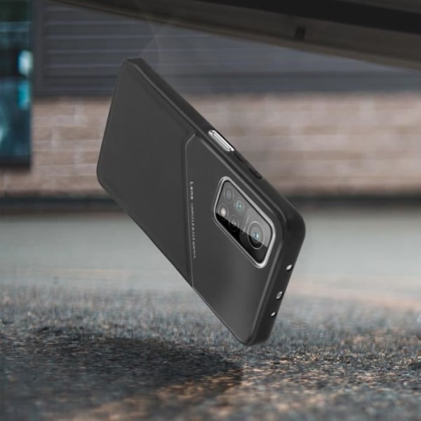 Coque - AVISER - Xiaomi Mi 10T / 10T Pro - Læderlook - Fleksibel - Sort Svart