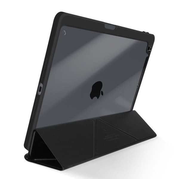 iPad 10.2 Etui - Dux Ducis - Sort - Multi-vinkel støtte - Stødabsorberende beskyttelse - Moderne design Svart