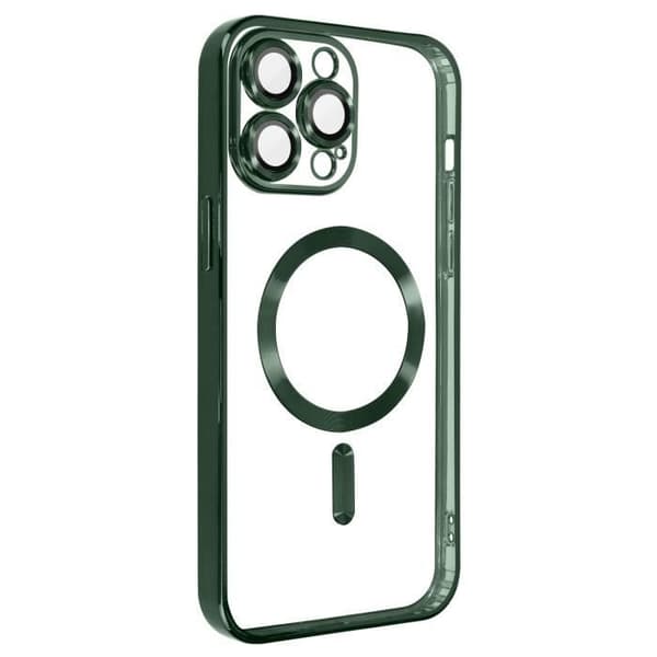 Coque MagSafe - Apple - iPhone 13 Pro - Silikon - Grön - Kromad kant Grön