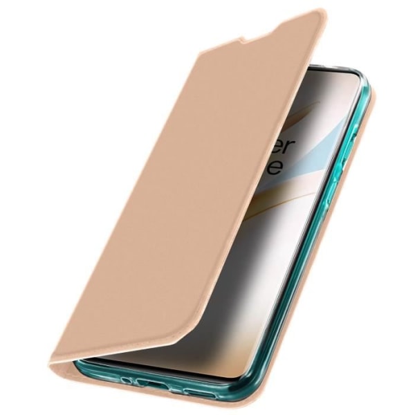 OnePlus 8 Case Folio Case Kortholder Video Support Funktion Rose Gold