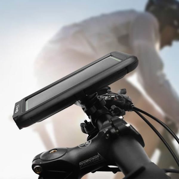 Cykelholder til smartphone 630° drejeligt styrmontering Vandtæt cover LinQ
