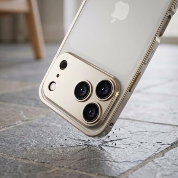 Beskyttelsesdesign til iPhone 18 Pro Stødabsorberende med Indbygget Kamerabeskyttelse Grå Grå