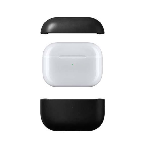 Fodral - Nomad - Modernt läder - Äkta läder - Svart - Kompatibla AirPods Pro 2 Svart