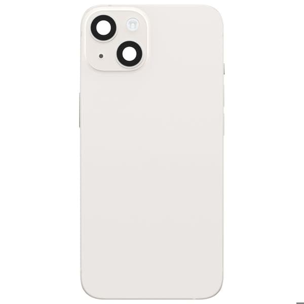Helt chassi för iPhone 14 med baksida och kameralinser vit Vit