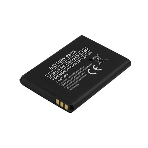 Nokia 8110 4G 2017 musteakkumulatori Li-ion 3.8V 1500mAh Svart