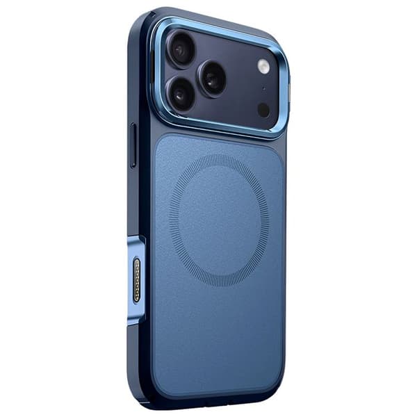Heltäckande Skal - I-BLASON - iPhone 17 Pro Max - Stötskydd 6m - Härdat Glas 9H - Blå Blå