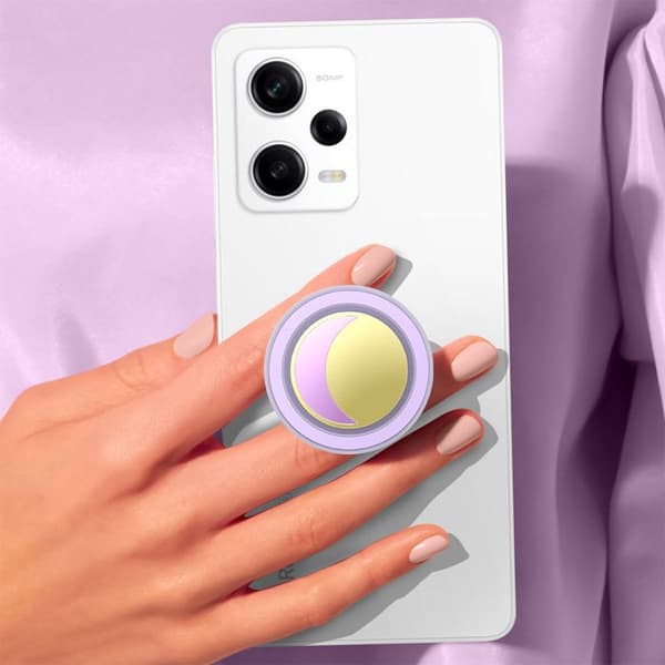 Stöd Smartphone PopGrip Premium Emalj Vax Fixering Solid PopSockets Lila Violett
