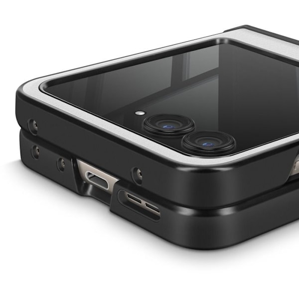 Coque Clapet för Motorola Razr 60 och 50 5G med Hinge-skydd Vit Vit