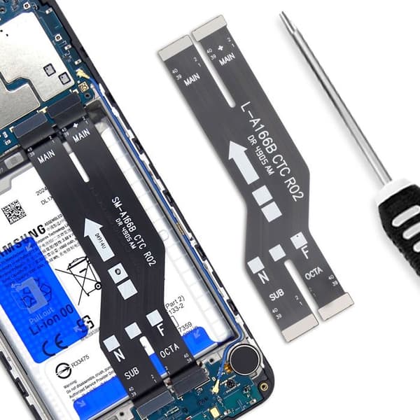 Moderkortsnappe för Samsung Galaxy A16 Svart Svart