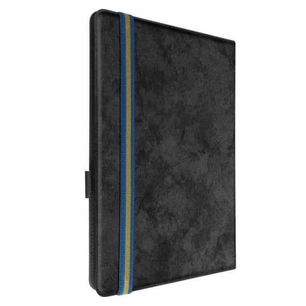 Universal 10-tommer Tablet Case Kunstlæder Marmor Design Video Support Sort Svart
