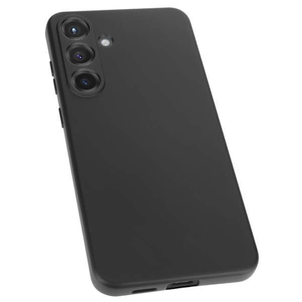 Coque för Samsung Galaxy S25 Semi-rigid Soft-touch Anti-spår Svart Svart