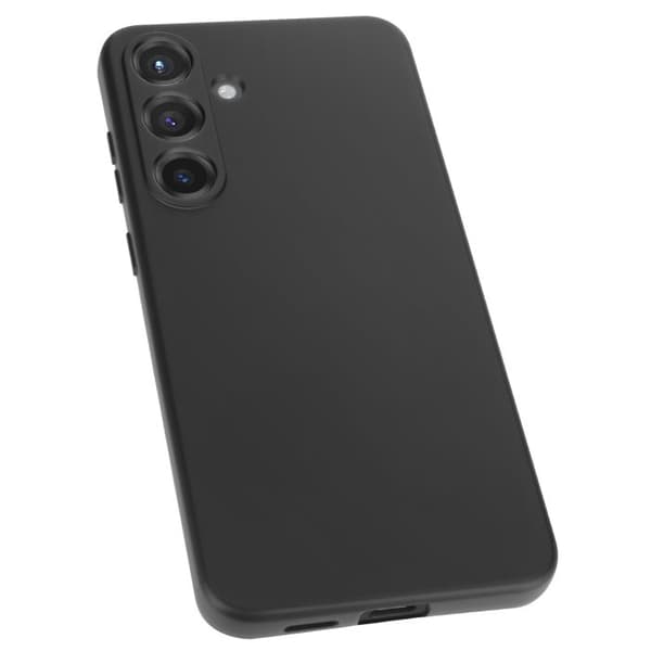 Coque - Samsung Galaxy S25 - Semi-rigid - Soft-touch - Anti-fingeraftryk Sort Svart