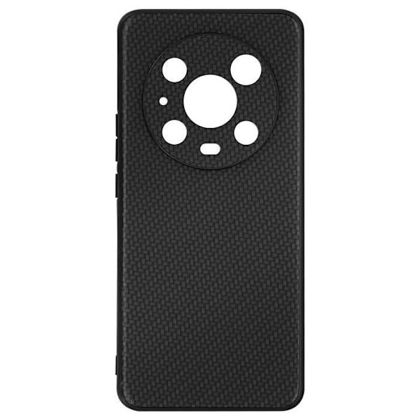 Beskyttelsesskal - Honor - Magic4 Pro - Hård bag - Blød kant - Sort carbon-effekt Svart