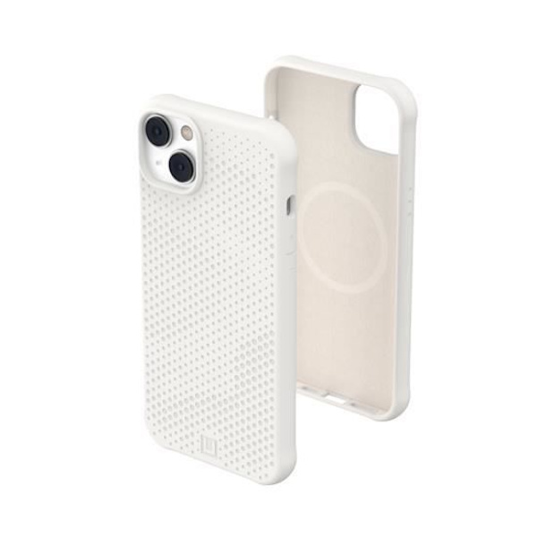 Coque - UAG - iPhone 14 Plus - Magsafe - Hvid - Struktureret DOT Design Marshmallow