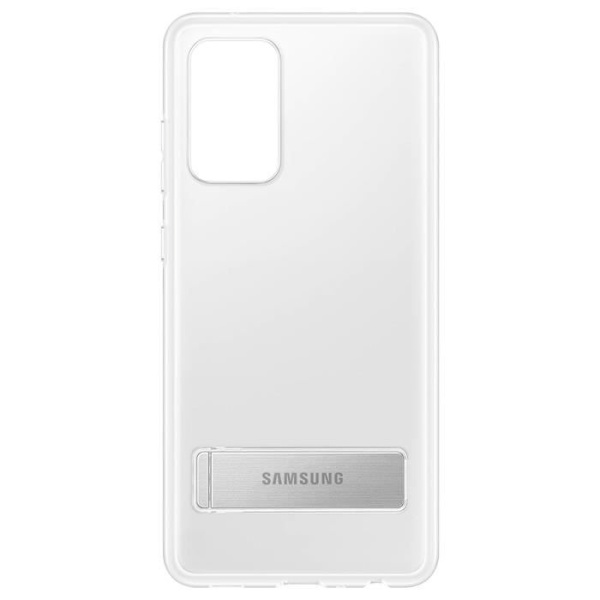 Coque - Original - Galaxy A72 - Transparent Hvid - Sammenklappelig Stativ - Stiv Klar vit