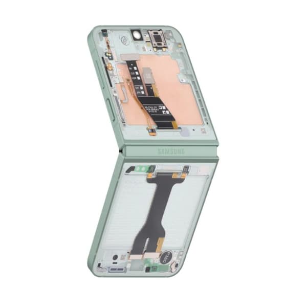 Centralt chassi för Samsung Galaxy Z Flip 6 Hållbar struktur Samsung Grön Grön