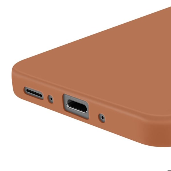 Siliconefodral för Samsung Galaxy A26, Sleek, Skydd för Kamerablocket, Brun kastanj