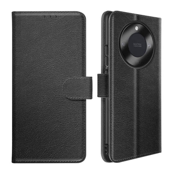 Folio-etui til Honor Magic 8 Lite Chesterfield-serien med støttefunktion i sort Svart