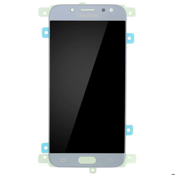 LCD-skärm - SAMSUNG - Galaxy J5 2017 - Taktile - Silver - Komplett originalblock Grå