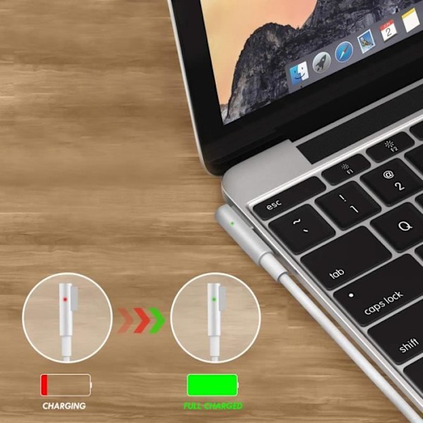 Vægoplader - LINQ - AP-45 - 45W - MagSafe - Kompakt hurtig opladning Vit