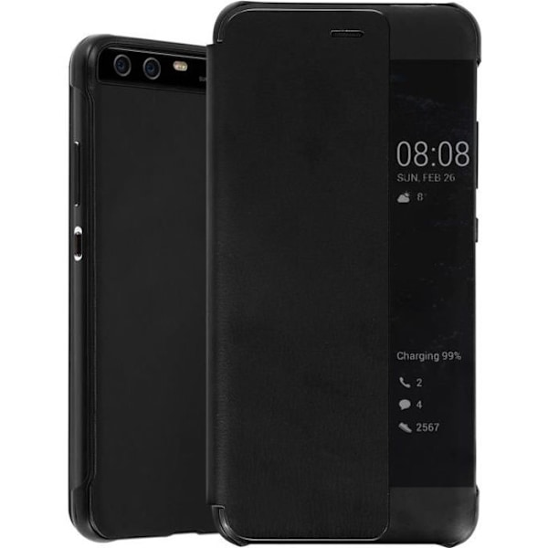 Huawei P10 - AVIZAR - Suojakuori Smart View - Musta - Kova kuori - Läpällä Svart