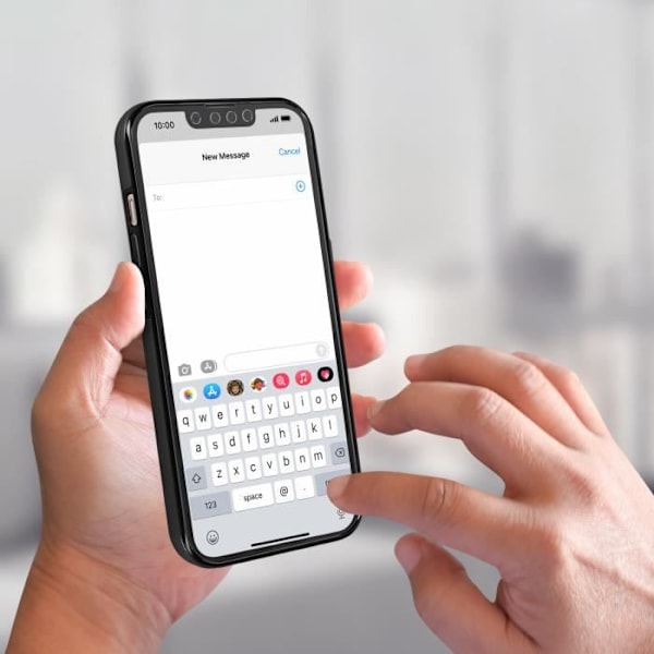 iPhone 13 - Määrittelemätön - Kova ja Pehmeä - 360° Suojaus - Tyylikäs - Erittäin kestävä Svart