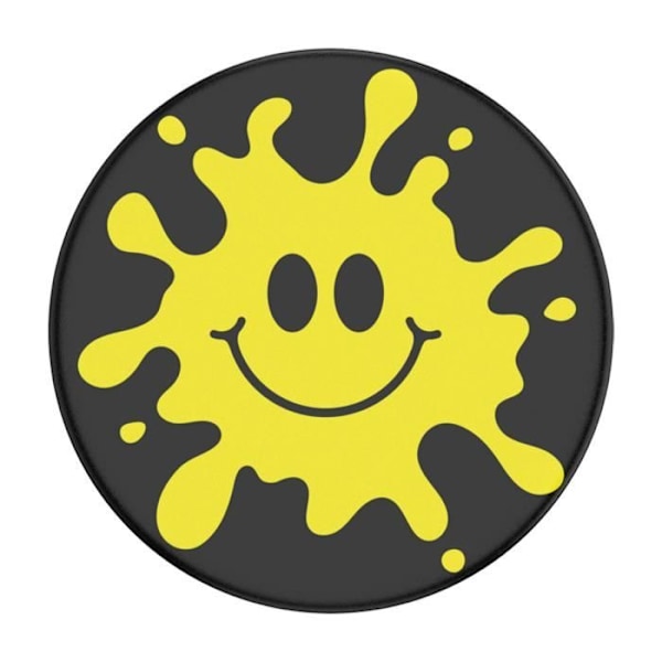 Ring och universellt stöd - POPSOCKETS - PopGrip Splat Design - Svart - Infällbar - Videostöd Svart