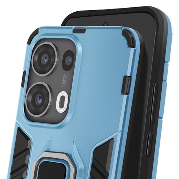 Coque för Oppo Reno 13 Pro Ring Stöd Stötresistent Blå Blå