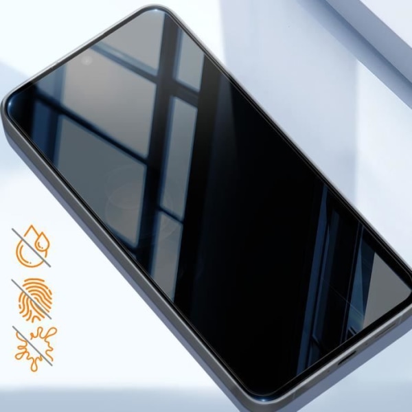 Härdat glas för Samsung A55 9H Hårdhet Anti-Scratch Total Cover Akashi Black Svart