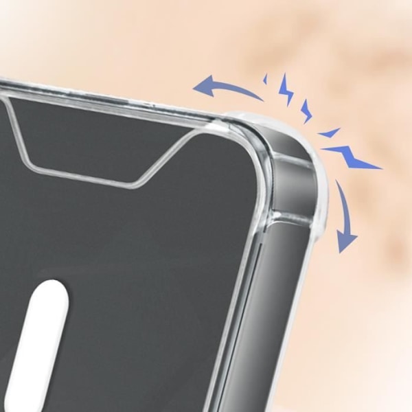 AVIZAR Skyddsfodral för iPhone 15 Plus - Gel Silikon - Förstärkta hörn - Genomskinlig Transparent