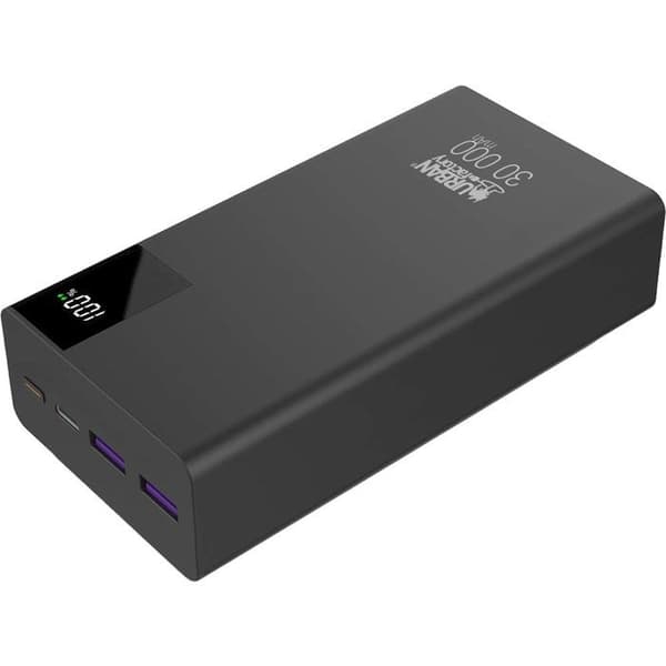 PB Bigee 30K mAh 2 USB A+USB C Musta