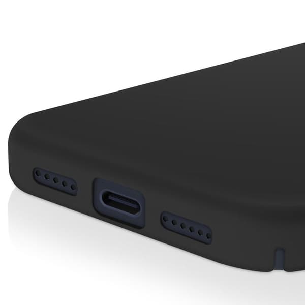 IPhone 17 Pro Max Soft-Touch silikonikuori Fast Cover musta Svart