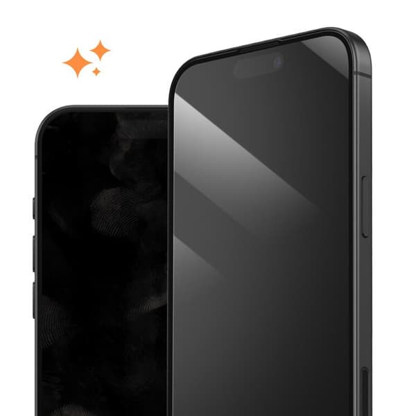 iPhone 16 Pro Max:n 0.40mm Karkaistu Lasisuoja Musta Svart