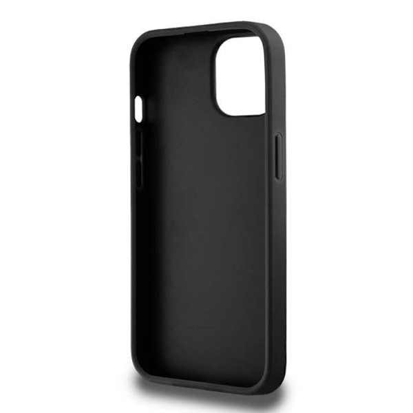 Tyylikäs iPhone 12 / 12 Pro Kotelo Ruudullisilla ja Raidallisilla Kuvioilla DKNY Musta Svart