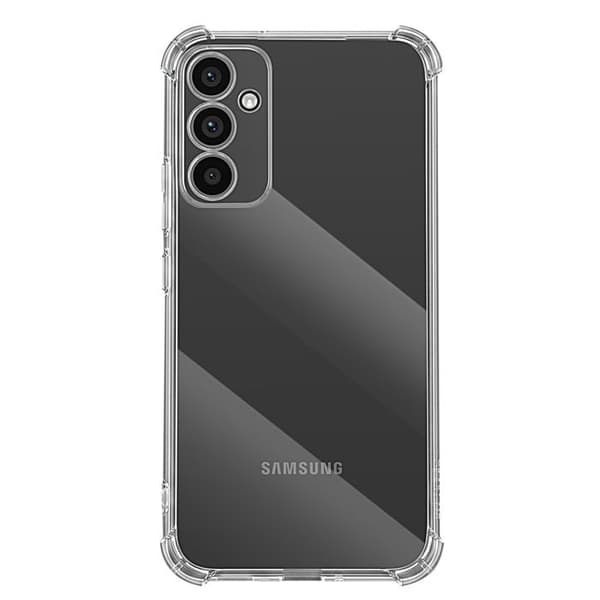 Siliconfodral för Galaxy A34 5G med förstärkta hörn Mayaxess Transparent Vit