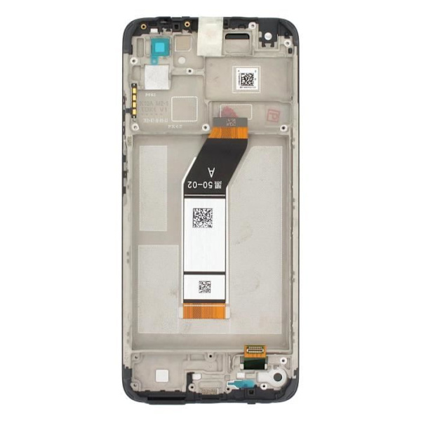 Näyttö Xiaomi Redmi 10 2022 LCD + kosketuslasi + Xiaomi harmaa runko Grå