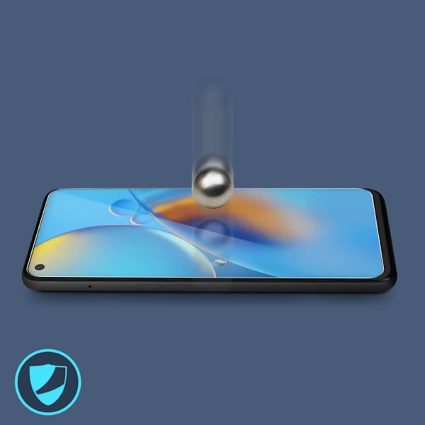 Suojakalvo - Oppo - A74 - 9H Temperoitua lasia - ultra-ohut - läpinäkyvä valkoinen Klar vit