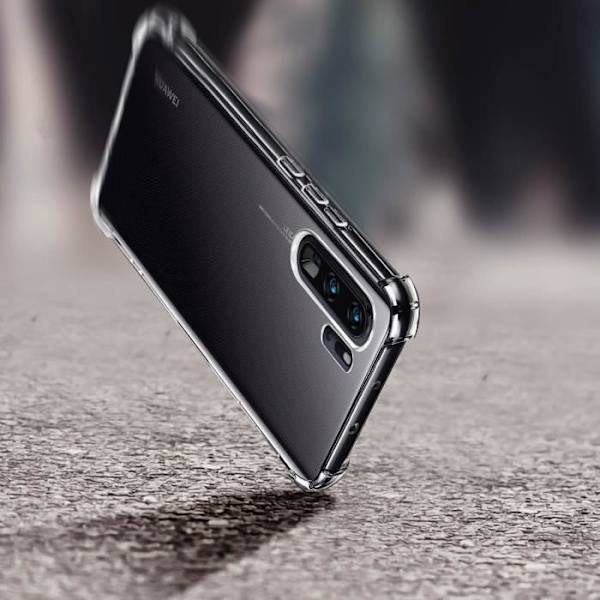 Fodral - AVIZAR - Huawei P30 Pro - Förstärkta hörn - Flexibel gel silikon - Vit Vit