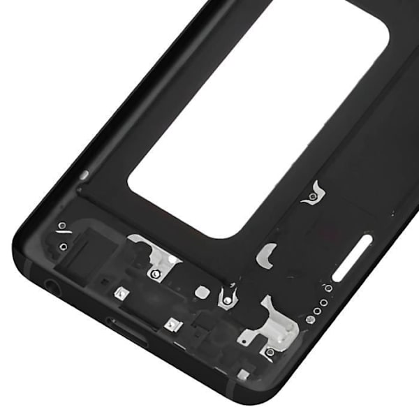 Central chassis til Samsung Galaxy A8 2018 - AVIZAR - Sort erstatningsdel Svart