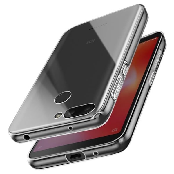 Coque til Xiaomi Redmi 6A og 6 Silikone Blød Design Tynd Let Transparent Transparent