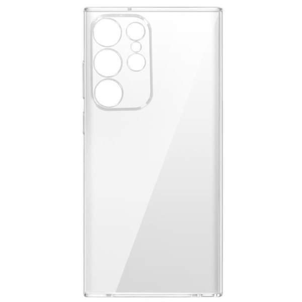 AVIZAR Skyddsfodral till Samsung Galaxy S23 Ultra - Genomskinlig silikon - Kameraskydd Vit