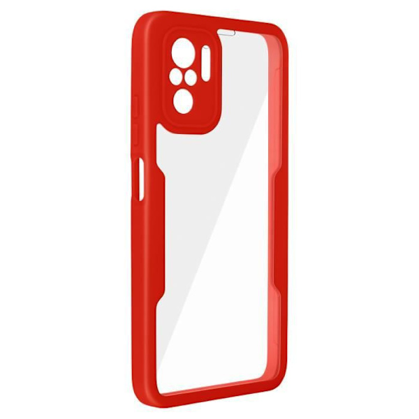 Kuori - Xiaomi - Note 10 ja 10S - Plexiglas - Polymeeri - Iskun kestävä - Punainen Röd