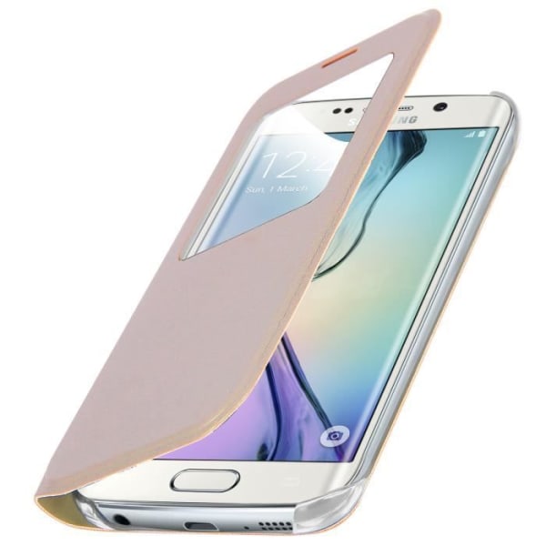 Cover - AVIZAR - Galaxy S6 Edge - Pung etui - Hard Shell - Guld guld-