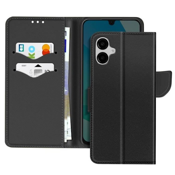 Samsung Galaxy A06 Lompakkokotelo Fancy Musta Svart