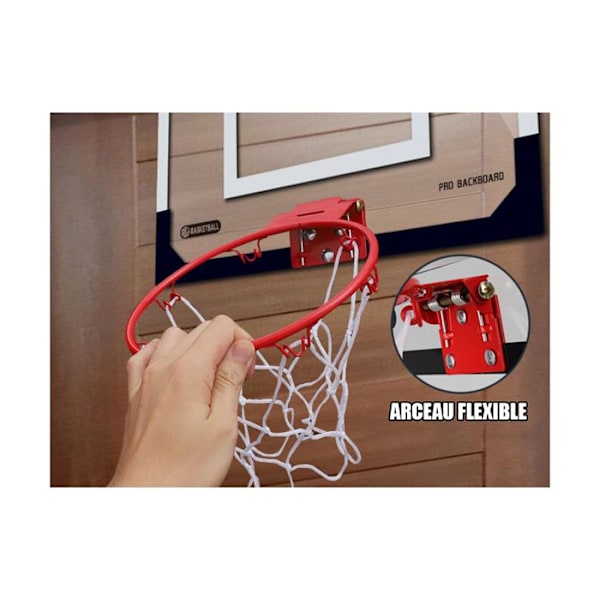 Mini basketkorg inomhus - Röd - För barn - Dörrhängare ingår Flerfärgad