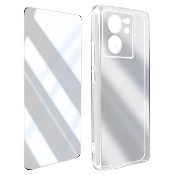 Silikonetui til Xiaomi 13T og 13T Pro 2.5D affaset hærdet glas