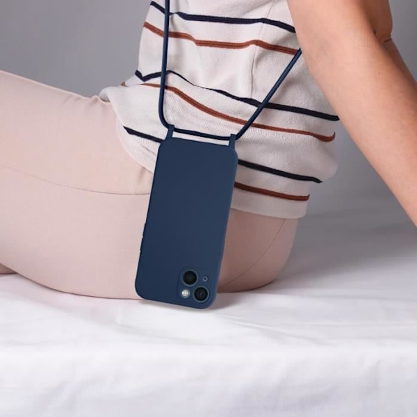 Älypuhelimen suojakuori - Apple - iPhone 13 Mini - Puolijäykkä - 80 cm nylon-nauha - Sininen Blå