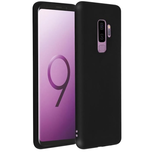 Coque - Samsung - Galaxy S9+ - Silikone gel - Anti-ridser - Mat sort matte svart