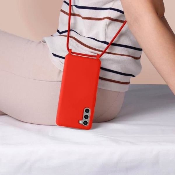 Cord Case kompatibel med Samsung Galaxy S23 Red Cord Case